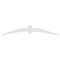 Ekena Millwork Archdale Architectural Grade PVC Gable Bracket, 96"W x 16"H x 2"D x 6"F, 4/12 Pitch GBP096X16X0206ARC00 - alternate 3